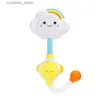 Bébé Jouets De Bain Nuage Baignoire Douches Becs De Bain Ventouses Robinet Pliant Enfants Jouets De Bain Mignon Pulvérisation Douche Enfants Cadeau L230518