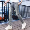 Designer de jeans pour hommes New European Broderie Stretch Slim Fit Hot Diamond Long Pants 7037 8ZAJ