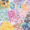 Naklejki klejowe 60pcsset Kawaiis Star Butterfly Love Heart Dekoracyjna książka DIY Scrapbook Confetti 230630