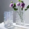 Vasi Vaso ghiacciaio finlandese Nordic Semplice Fiore in vetro trasparente Decorazione idroponica Disposizione dei tavoli di lusso leggero 230701