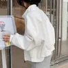 Kurtki damskie Krótki płaszcz dla kobiet jesiennych koreańskich seniorów niszowa niszowa masy kurtki dżinsowe dżinsowe kieszenie płaszcze 230630