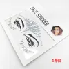 Diamond Rhinestone Face Jewels Crystal Stickers 3D tillfällig falska tatuering klistermärken bröst ansikte kroppskonst tatueringar party scen