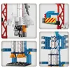 Blocks Construction Toy Spacecraft Ship Micro Building Brick Shuttle Rocket Model Aerospace Build Blocks R230701