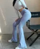 Spodnie damskie kobiety spodnie Modne kolor stałego koloru ciasne dopasowanie Micro -Cut Elastyczne dno Casual 230630