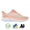 Tênis de corrida Hoka Novo preço certo Wave Clifton 9 XVibrant branco Orange Olive Men Women Hokas Bondi 8 Nimbus Cloud Ice Water Outdoor Sneakers 36-45