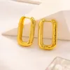 18k Gold Plated 925 Silvrer Luxury Brand Designers Letters Stud Geometric Famous Women Crystal Rhinestone Pearl Metal Earring Wedding Party Jewerlry