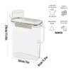 Frame 3000 ml tvättmedel Dispenser Behållare tvättstuga tvättmedel vätska mjukgörare pulver blanch flaska med mössa och etiketter