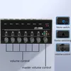 Förstärkare 4 6 kanaler Audio Mixer Portable Professional Stereo Mixer Ultra Lownoise Line Mixer USB Powered Sound Mixer för inspelning av nya