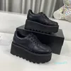 2023 Designer Dymonlatry Platform Casual Shoes Cowhide Women Gathering Business Sneakers Size 35-40