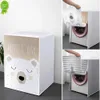 Ny front Loading Washing Machine Cover för trumma Peva Solskyddsmedel Dammsäker täckning Skydd Automatisk tvättmaskin Hushåll