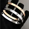 Kvinnor Mens skruvarmband anpassade armbandsdesigner armband punk accessoarer mode Braclet julklappar Alla hjärtans dag manschettarmband