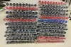 Stylos 500pcs / 200/100/50 lot Mujis Gel Pen en gros 0,5 mm 0,38 mm noir / bleu / rouge original de papeterie japonaise pour le bureau scolaire