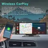 Bil dvr Podofo 10'' Dash Cam Backkamera Carplay Android Auto 2K DVR Navigation Video Recorder Dashboard Spegel 24H Park AUXHKD230701