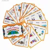 24 grupper/set verb spänd flashkort lutande engelska ord bildkort Utbildningsleksaker för barn Games Classroom Montessori L230518