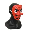 Party Maskers Anime Demon Slayer Kimetsu Geen Yaiba Urokodaki Sakonji Latex Cosplay Masker Hoofddeksels Hannya Tengu Halloween Props 230630