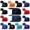 Dorosły wszystkie logo TEM Baseball Snapback Regulowane czapki Flat Hat Designer Montaż haft haft bawełniany koszykówka piłkarska kapelusz z czapką zamkniętą na zewnątrz czapka sportowa