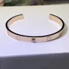 Split bracelet gold torque bangle diamond luxury jewelry width hidden inlay process High fade resistant bracelets designer for women luxurious Type C