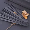 Chopsticks 1Pair Chinese Style Vintage Black Wood-liknande legering Mögel Proof Pure Color Kitchen Cogervis