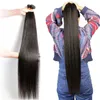 Кружевные парики кость прямые человеческие волосы пучки бразильские плетения Remy Raw 1 3 4 Virgin Feft 30 32 дюйма 230630