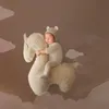 Peluche da parete Roba nata Pografia Cavallo in posa Cuscino Cuscino Puntelli Ragazzo Ragazza Giocattolo Per Baby Po Spara Studio Prop Fotografia Accessori 230701