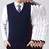 Hommes Chandails 2023 Marque De Mode Chandail Homme Pulls Gilet Slim Fit Pulls Tricots Sans Manches Hiver Coréen Style Casual Vêtements Hommes 230630
