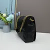 5AブランドデザイナーバッグJamie New Size Crossbody Bag Luxury Shourdlebag Chain underarm Bag Metal Metal Large Logo Heepskin Handbag Toteサイズ38 * 26 * 10cm