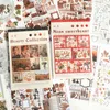 Adhesive Stickers Journamm 50sheets Kawaii Sticker Book Kit DIY Scrapbooking Aesthtics Collage Junk Journal Vintage Decor Stationery Supplies 230630