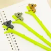 Stylos 24pcs / pack Nouveauté japonaise kawaii koala stylo gel animal stylos fun cool blue ink bureau école kawai papeterie crayon crayon sac