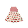 Kleidung Sets Kinder Kleidung Mädchen Kleid Für 2023 Sommer PS Koreanische Baby Mädchen Kirsche Gedruckt Prinzessin Kinder Kleidung 2 bis 8 Jahre 230630