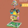 Blocks City Expert Flying Balloon Up House Tensegrity Building Blocks Друзья Совместимая игрушка для детей R230701