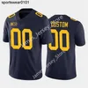 American College Football Wear Michigan Wolverines Football Jersey 58 Giovanni El-hadi 25 Junior Colson 3 A.J. Henning 20 Kalel Mullings 36 Andre Seldon 31 Jorda Mor