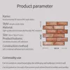 Número 12pcs Adesivo de parede de tijolos 3D Automaderação de parede de PVC para quarto adesivos de cozinha à prova d'água à prova d'água
