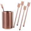 Dinnerware Sets Cocktail Picks Fruit Dessert Forks Stainless Steel Sandwich Toothpicks Fine Appetizer Watermelon