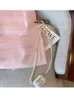 Urban Sexy sukienki różowe słodkie eleganckie księżniczki Dres Koreańska szczupła gazowa nietknięta mini mody bodycon -odzież Kobieta 230630