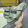 Summer Flat Slippers Women Women Sandals Platforms Slides Shoes Novelty Sandal Scuffs US أصلي من الجلد الناعم الحذاء للنساء النعال Slippers Size 35-45