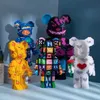 Blocks Half Anatomy Bear Building Blocks Cartoon Colour With Drawer Model Creative Micro Diamond Toys For Children Gifts R230701