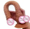 Massager zabawek seksu 42 cm Super Long Imitation Penis Dildo Popularne kobiety masturbator dla dorosłych zabawki