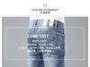 Мужские джинсы дизайнер Весна / Лето Легкая роскошь Корейская версия Тонкие эластичные ножки Slim Fit Брендовые европейские укороченные брюки 1P3S