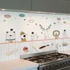 New Aluminum foil Oil-proof Waterproof Wall Stickers Kitchen Stove Cabinet Self Adhesive High temperature resistance Wall Stickers