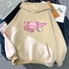 Bluzy bluzy bluzy dla kobiet Śmieszne Axolotl Relaks Gamer Hoodie Winter Woman Hoodies Springautumn Unisex Bluza Harajuku sudaderas na prezent urodzinowy 230630