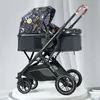 Nouveau Cartton bébé poussette 3 en 1 avec siège auto en cuir PU pliable nouveau-né chariot de voyage landau nouveau-né poussette bébé L230625