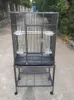 Urządzenia 61x42x135 cm metalowa klatka ptaków z stojakiem na torze Parrot Place Cage for Atiel Canary Finch Lovebird Paputa