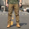 Мужские брюки Brand IX9 City Tactical Cargo Men Army Military Outdoor Multpockets Stretch Flexible Man Casual Long Trousers 230630