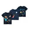 Clothing Sets Children Tops Kids Soft Short Sleeve Tshirt Boy Girl Fashion Space Planet Clothes Baby Casual Rocket Tees Comfort Cotton T Shirt 230630