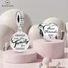 925 silver for pandora charms jewelry beads Bracelet Friends Are Family Dangle charm set Pendant