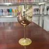 Rose Red Acrylic Cups Electropating Goblet Outdoor Camping Family Gathering Juice Champagne Coupes vinglas