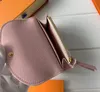 M41939 ROSALIE COIN BURSE Mini Pochette Short Carteiras BOLSO Feminino Carteira Compacta Clutch Titular de Cartão Couro Exótico Sarah Victorine Carteira Portadores de Crédito com Caixa