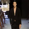 Trajes para hombre, Blazers, traje informal, primavera y otoño 2023, estilo británico, tendencia a la moda, un botón, abrigo grande ajustado de negocios 230630