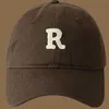 Düşük MOQ özel spor şapka kahverengi beyzbol şapkası kadın tüm maç pamuklu kamyon şoförü mektup şapka erkek Kore doruğa monte boş kap
