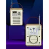 Radyo FM Radyo Retro Ahşap Kutu Saplı Radyo, Bluetooth Hoparlör İşlevi ile